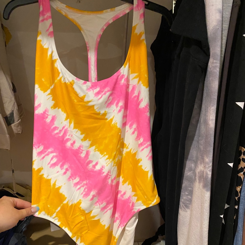 Aerie tie dye one piece bathing suit